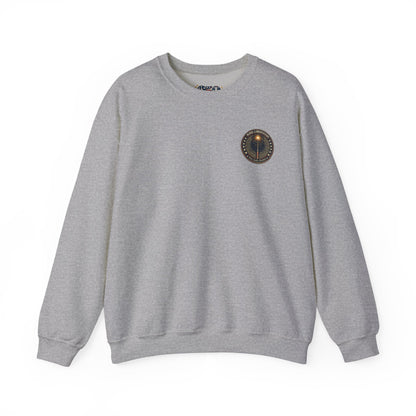 Patriotic Wizard and wizarding Crewneck Sweatshirt — "Freedom Isn’t Inherited, It’s Summoned"