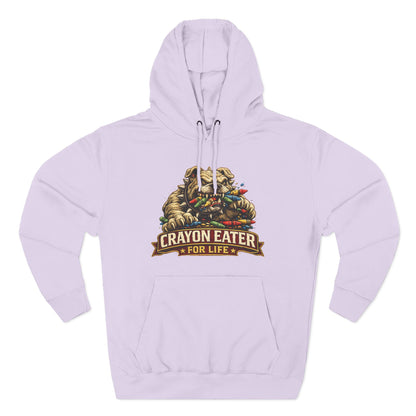 Crayon Eater for Life Bulldog Hoodie — Honor Courage Commitment Military Humor