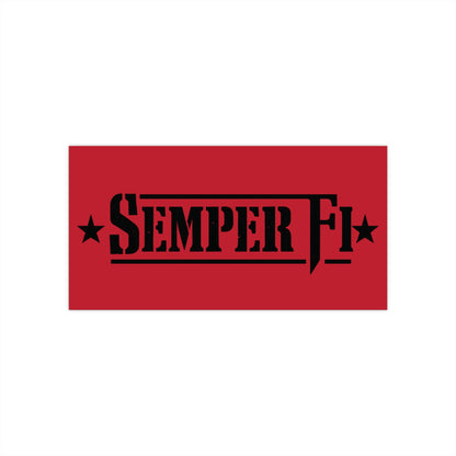 Semper Fi Bumper Sticker — Military Marine Corps Vinyl Decal