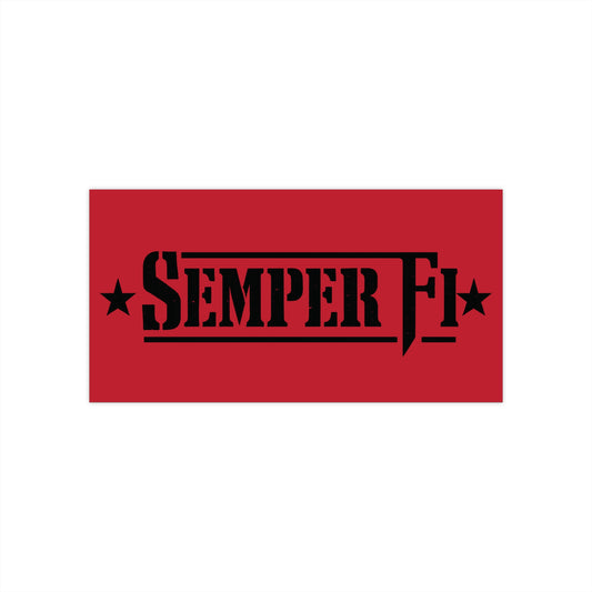Semper Fi Bumper Sticker — Military Marine Corps Vinyl Decal