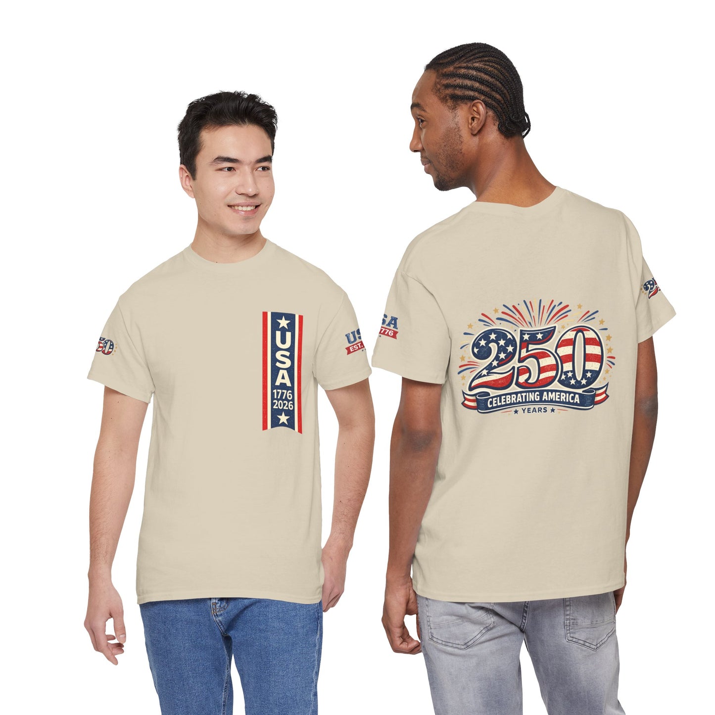 USA 250th Anniversary T-Shirt - Celebrating America 1776–2026 Patriotic Tee - 250th Limited Series