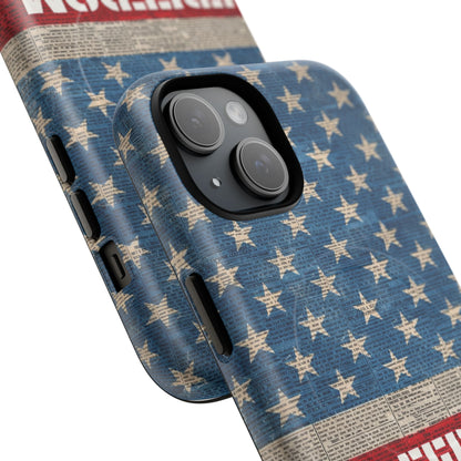 Freedom American Flag iPhone Case — Tough Magnetic Protective Case