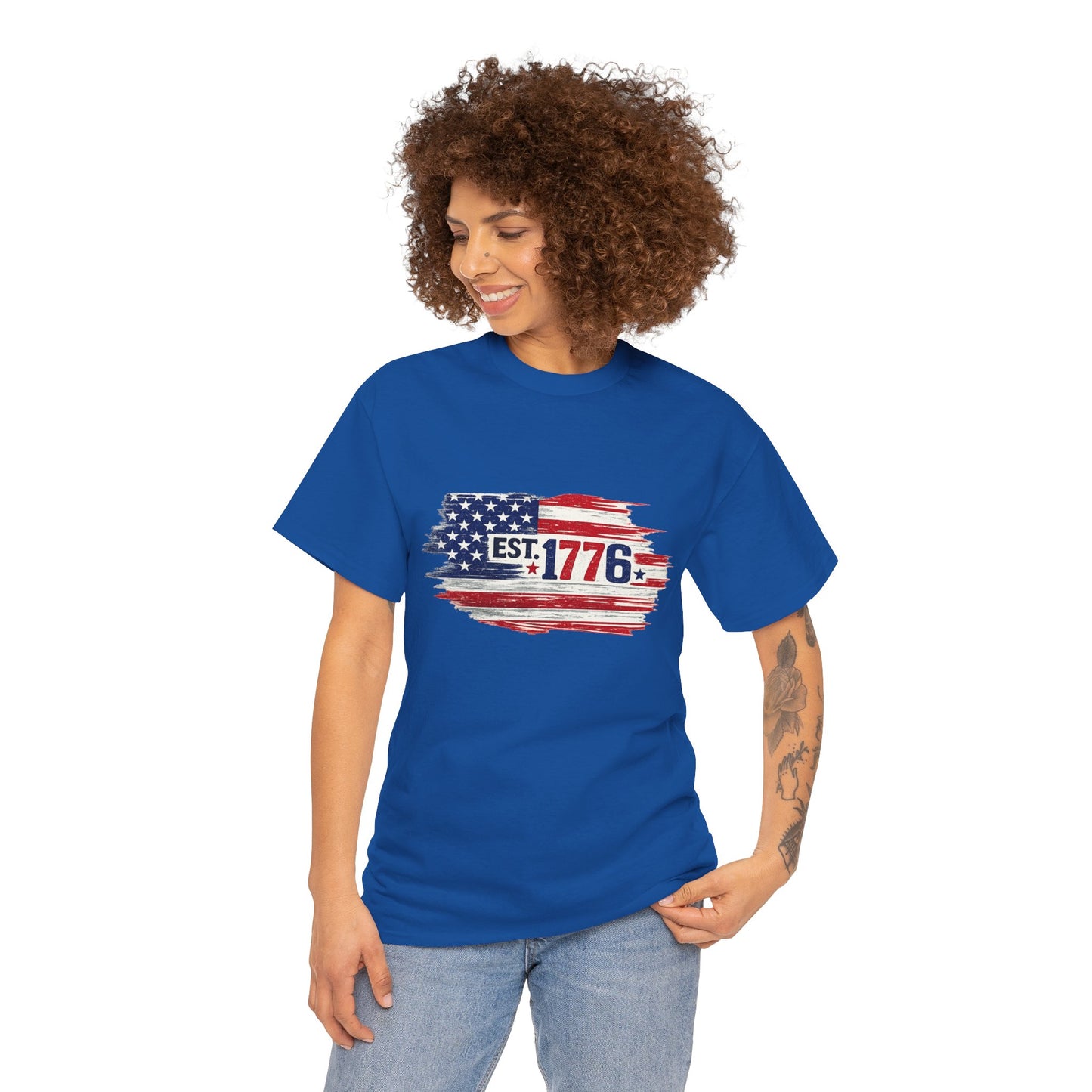 T-shirt - American Flag with 1776 Ripping Through - 250th Limited Series