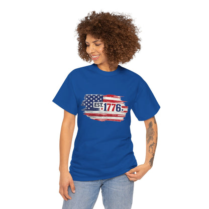T-shirt - American Flag with 1776 Ripping Through - 250th Limited Series