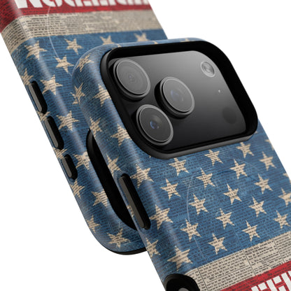 Freedom American Flag iPhone Case — Tough Magnetic Protective Case