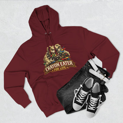Crayon Eater for Life Bulldog Hoodie — Honor Courage Commitment Military Humor