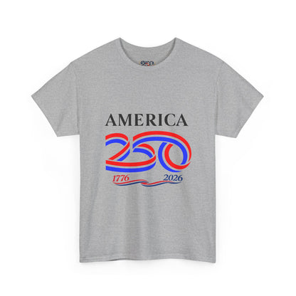 America 250 Anniversary Tee over ‘1776–2026' Patriotic Chest Print - 250th Limited Series