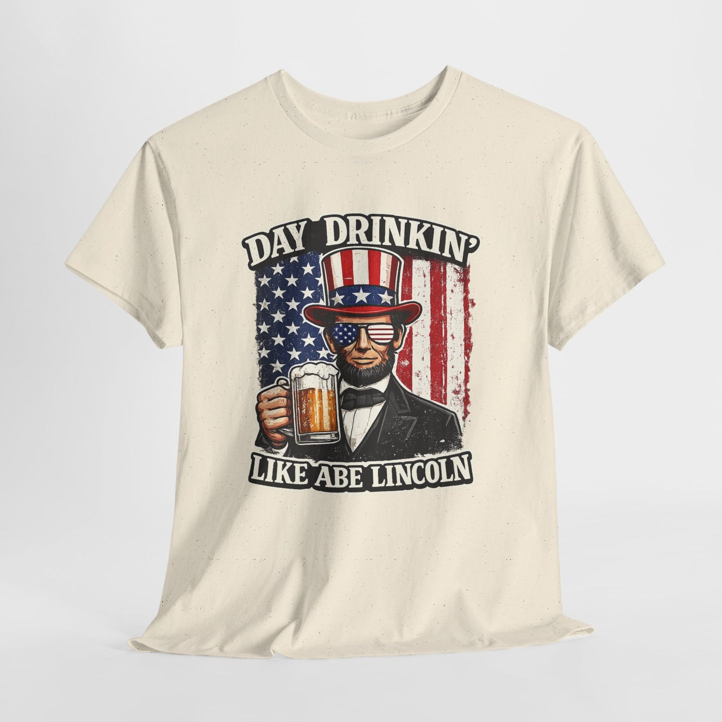 Day Drinking with Abe Lincoln Patriotic T-Shirt - 250th limited series