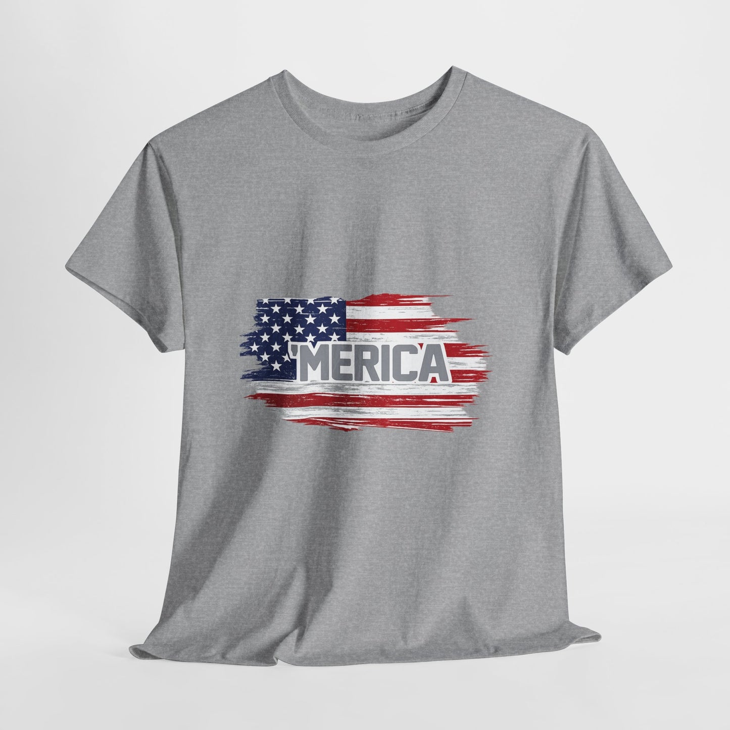 ‘Merica - Distressed America Flag T-Shirt — Vintage Patriotic USA Tee