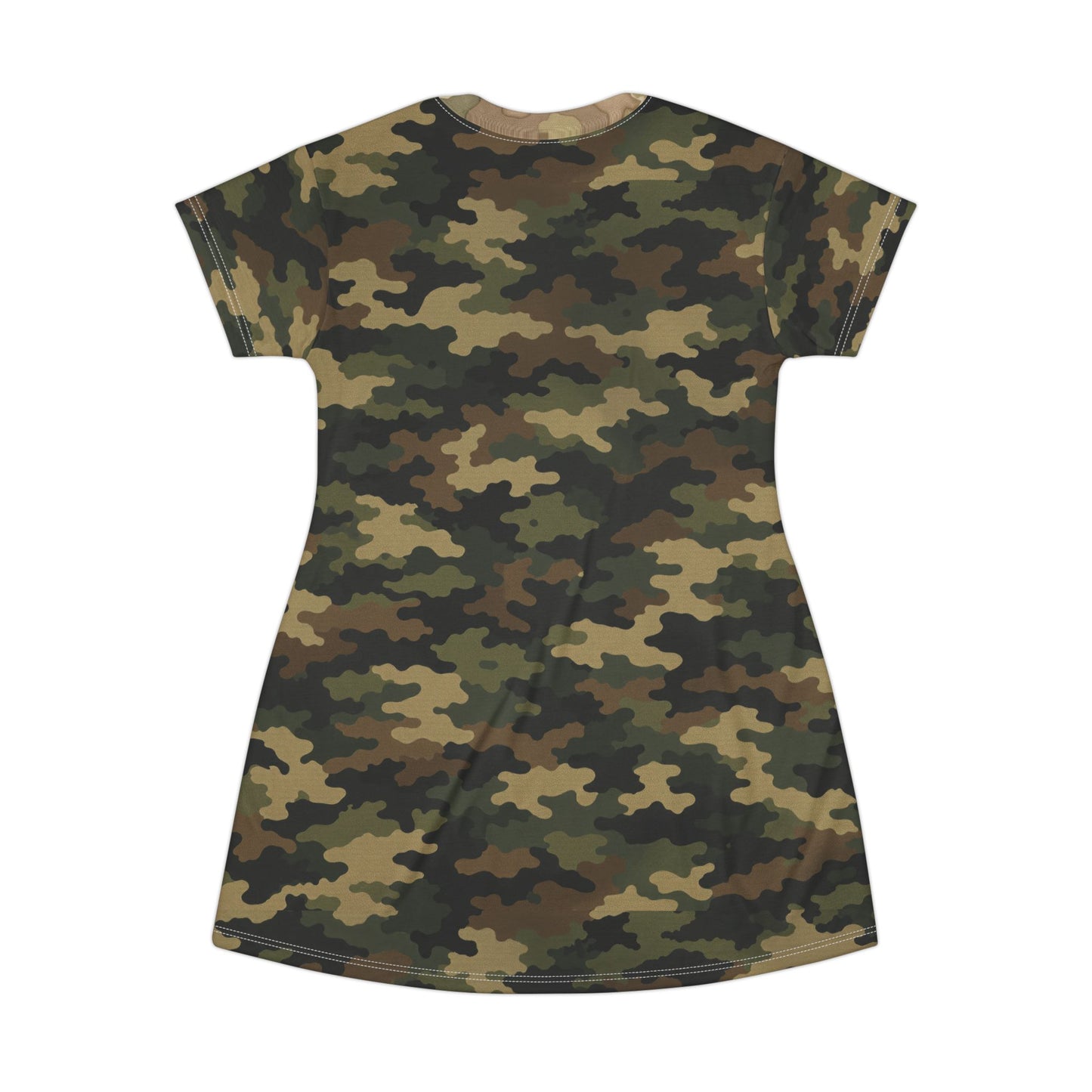 Woobie Camo AOP T-Shirt Dress — Rugged-Comfort All-Over-Print