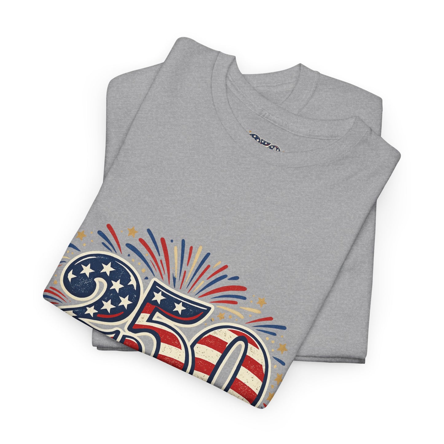 America 250 Patriotic T-Shirt — 250 Red White & Blue Celebration Tee