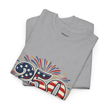 America 250 Patriotic T-Shirt — 250 Red White & Blue Celebration Tee