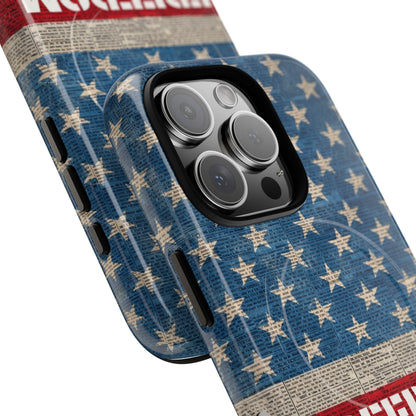 Freedom American Flag iPhone Case — Tough Magnetic Protective Case
