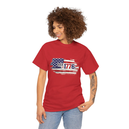 T-shirt - American Flag with 1776 Ripping Through - 250th Limited Series