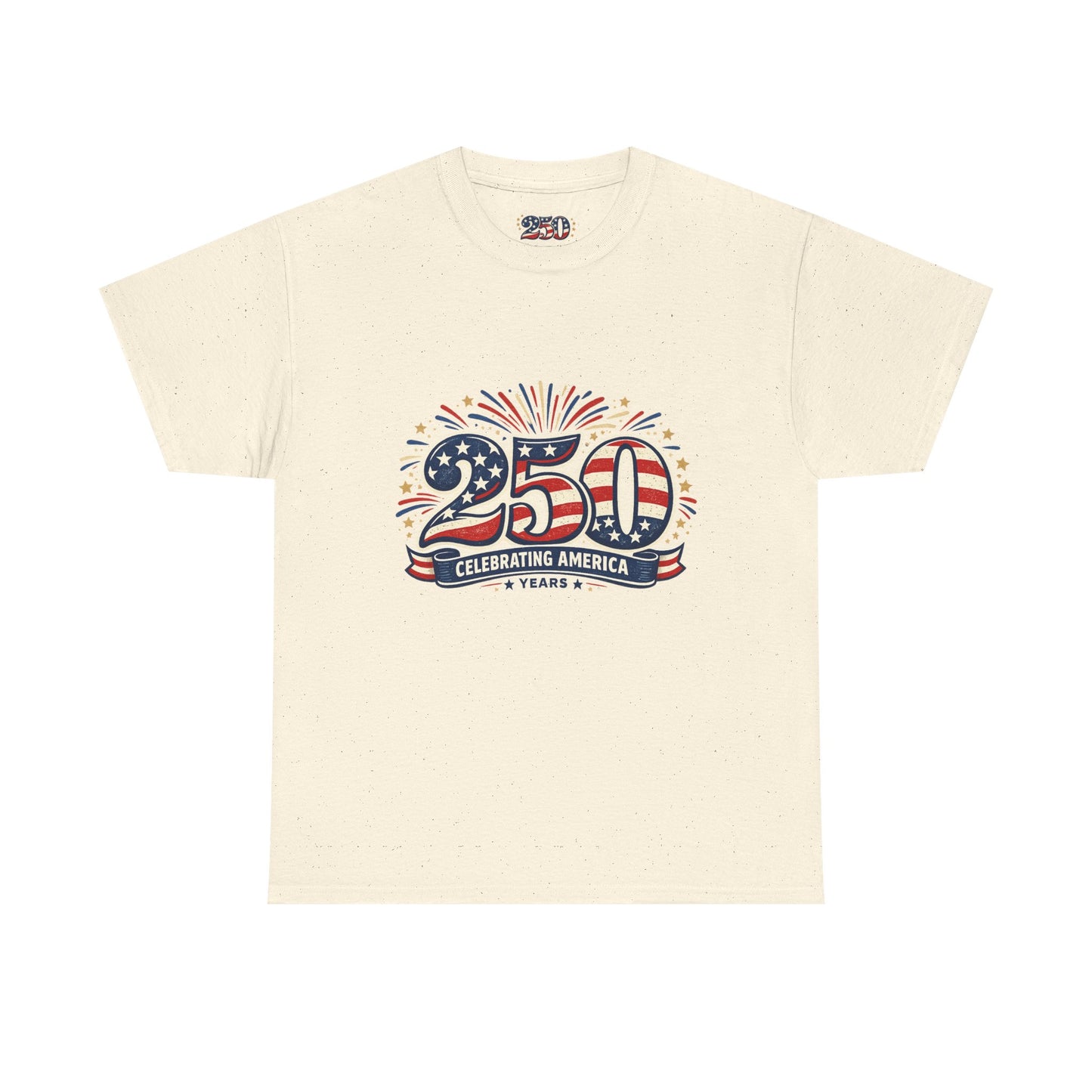 America 250 Patriotic T-Shirt — 250 Red White & Blue Celebration Tee