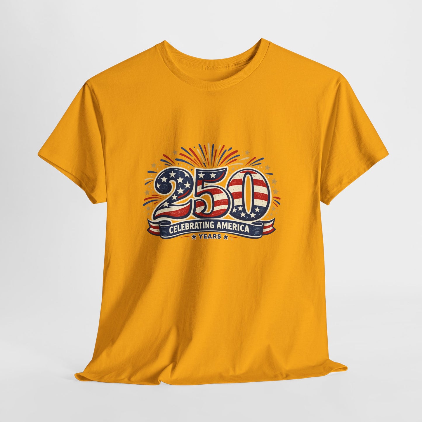America 250 Patriotic T-Shirt — 250 Red White & Blue Celebration Tee