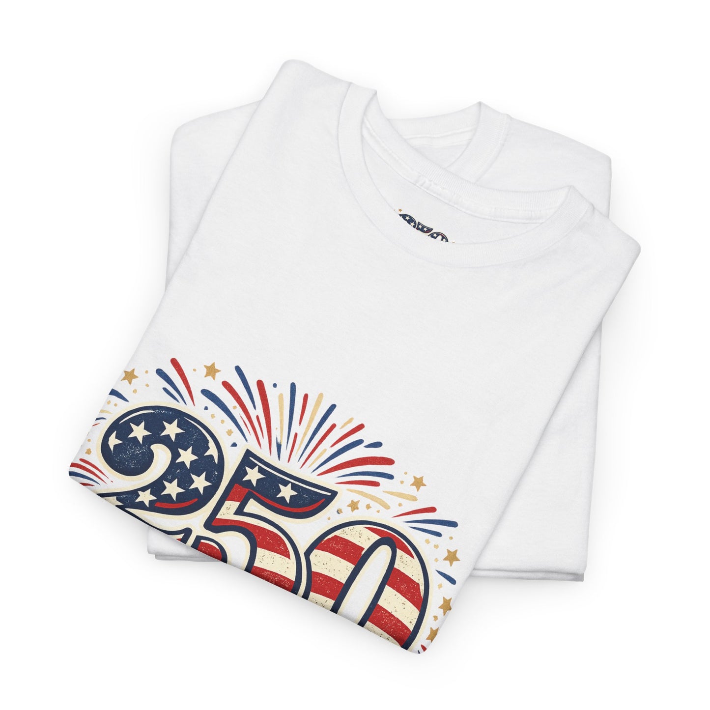 America 250 Patriotic T-Shirt — 250 Red White & Blue Celebration Tee