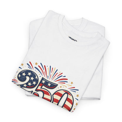 America 250 Patriotic T-Shirt — 250 Red White & Blue Celebration Tee