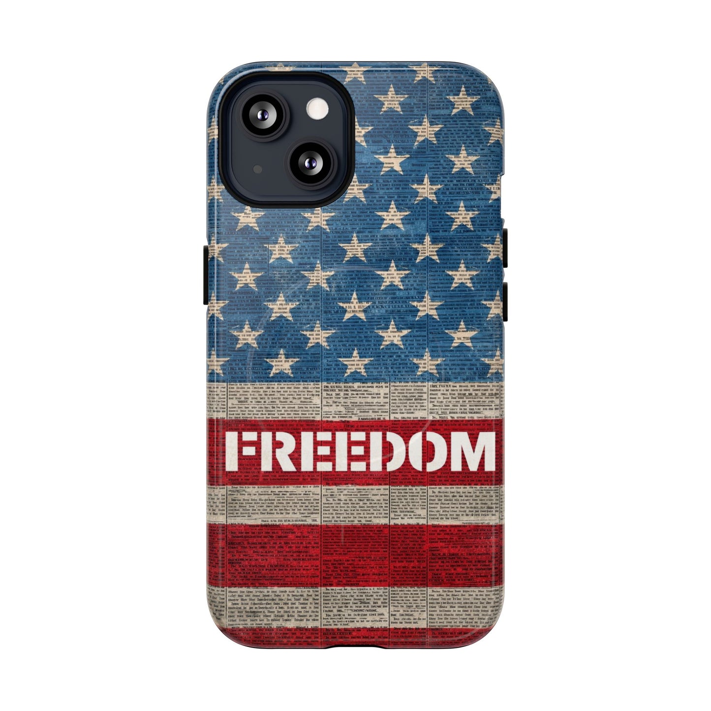 Freedom American Flag iPhone Case — Tough Magnetic Protective Case