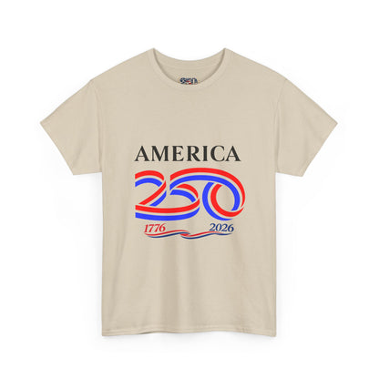 America 250 Anniversary Tee over ‘1776–2026' Patriotic Chest Print - 250th Limited Series