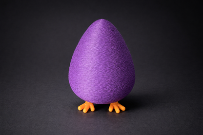 Fidget Egg 5 Pack Multicolor – Random Color Mix with Silk PLA Shiny Eggs, ADHD Focus Toy, Clicky Desk Fidget, 3D Printed Stress Relief Set