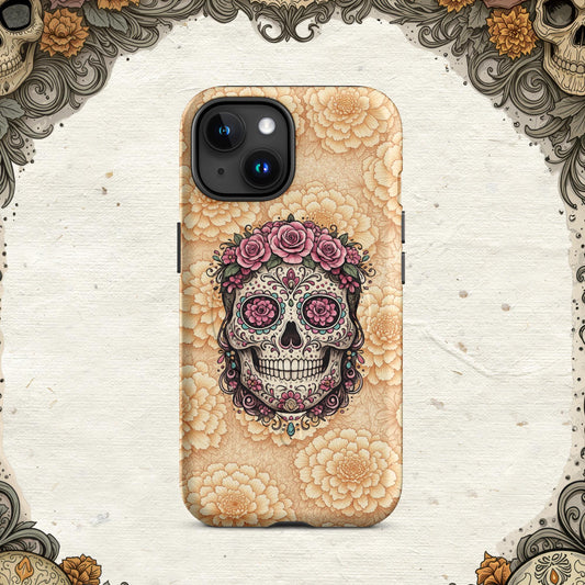 MagSafe® tough case for iPhone® - Sugar Skull Calavera Floral Edition