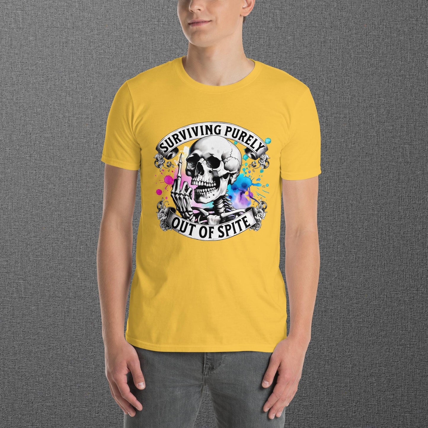 Surviving Purely Out of Spite Skull T-Shirt