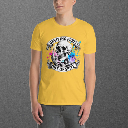 Surviving Purely Out of Spite Skull T-Shirt