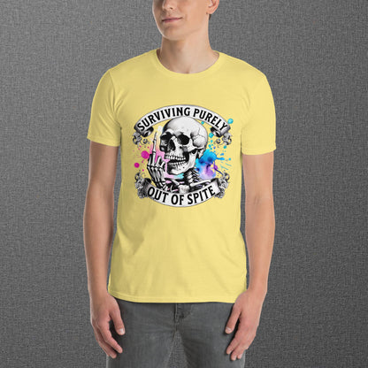 Surviving Purely Out of Spite Skull T-Shirt