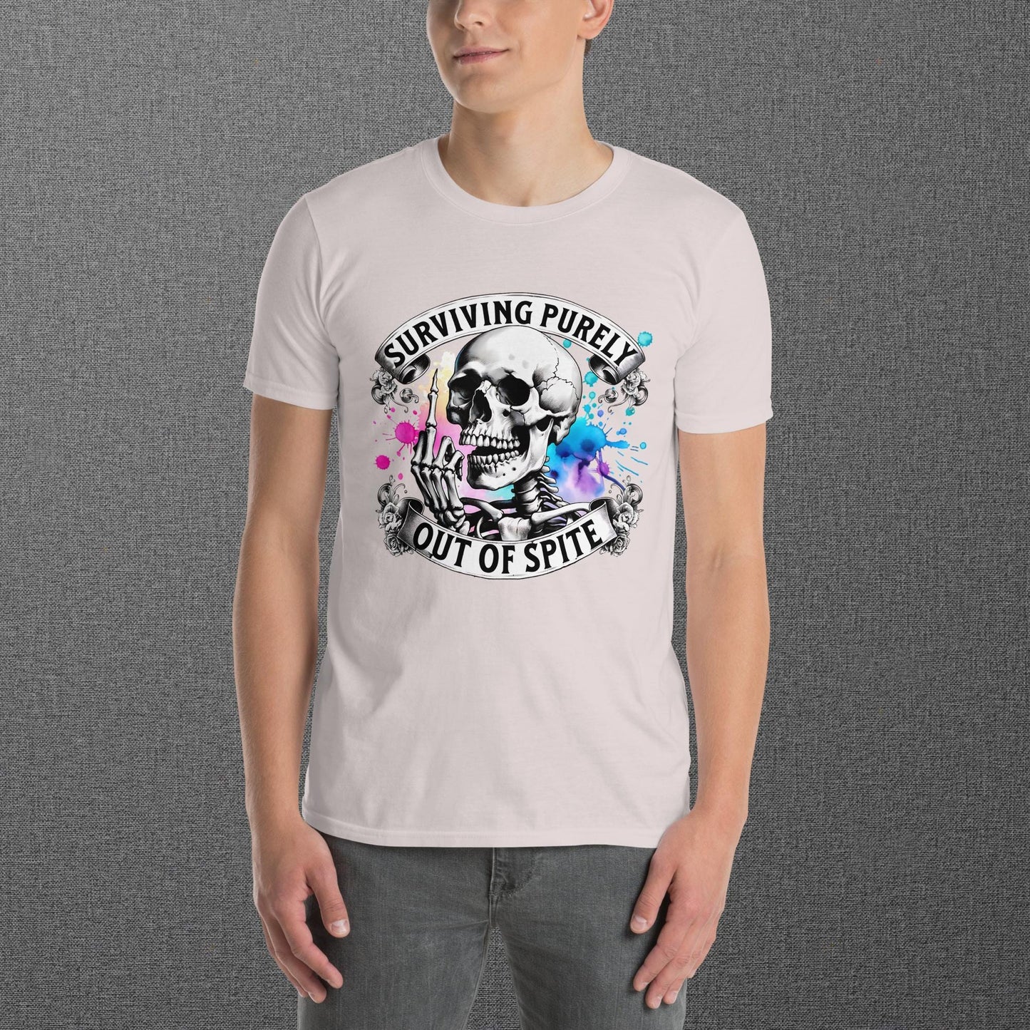 Surviving Purely Out of Spite Skull T-Shirt