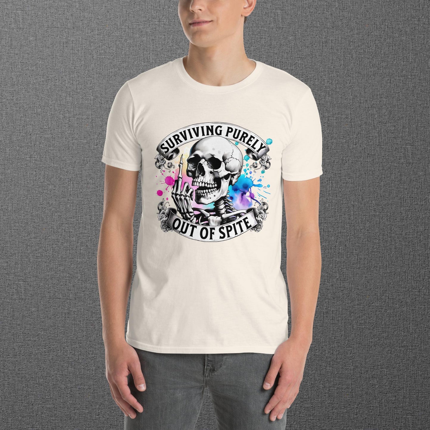 Surviving Purely Out of Spite Skull T-Shirt
