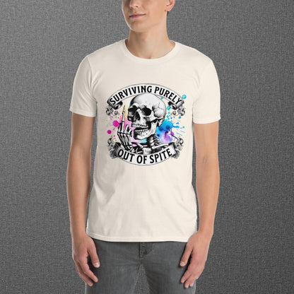 Surviving Purely Out of Spite Skull T-Shirt