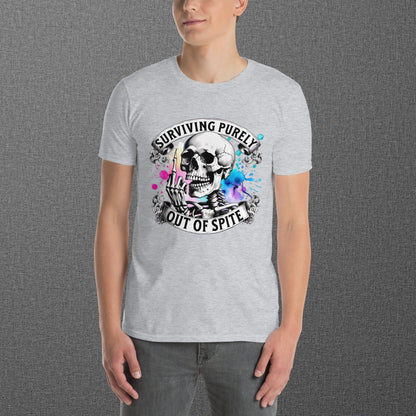 Surviving Purely Out of Spite Skull T-Shirt