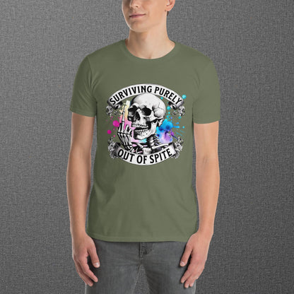Surviving Purely Out of Spite Skull T-Shirt