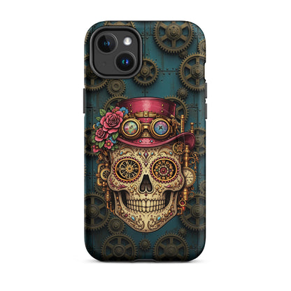 iPhone MagSafe Case  steampunk sugar skull - Día de los Muertos Calavera Phone Cover