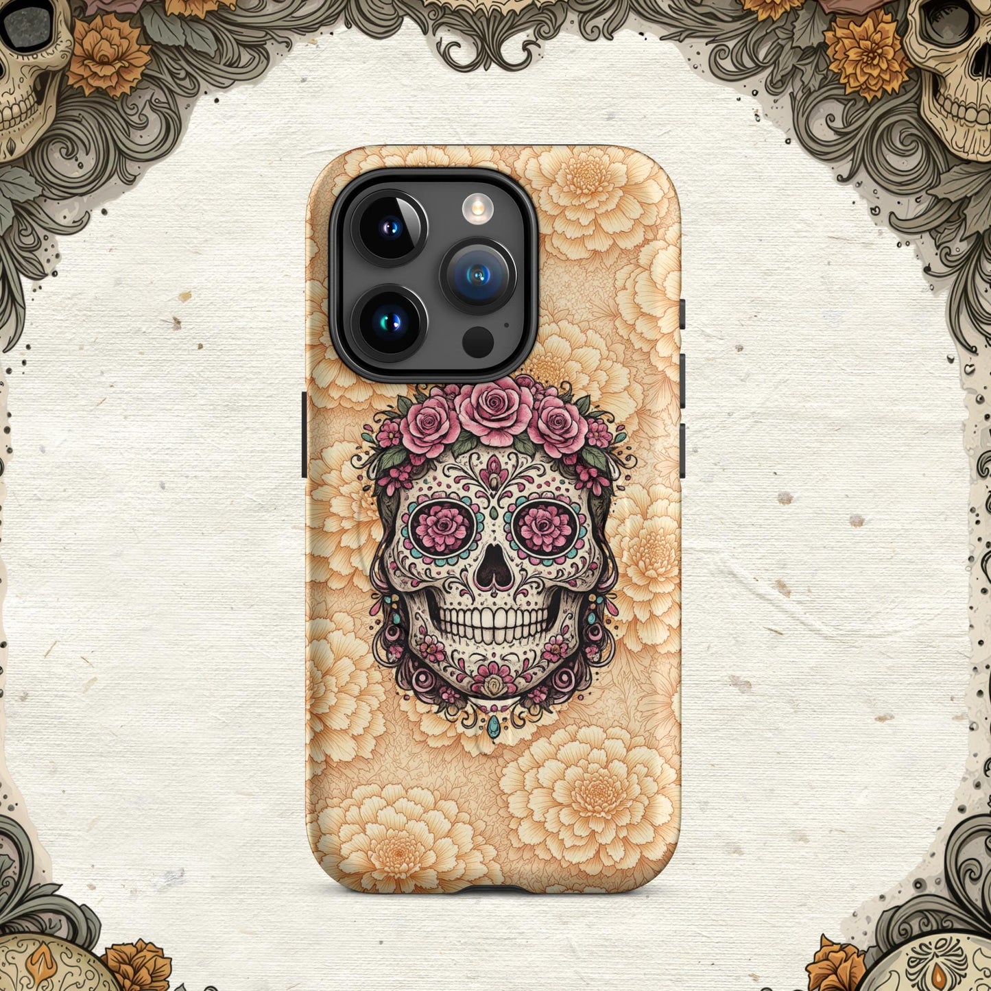 MagSafe® tough case for iPhone® - Sugar Skull Calavera Floral Edition