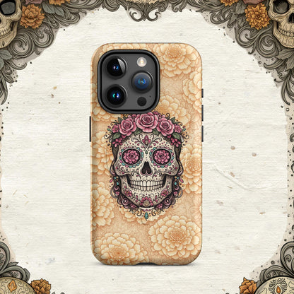 MagSafe® tough case for iPhone® - Sugar Skull Calavera Floral Edition
