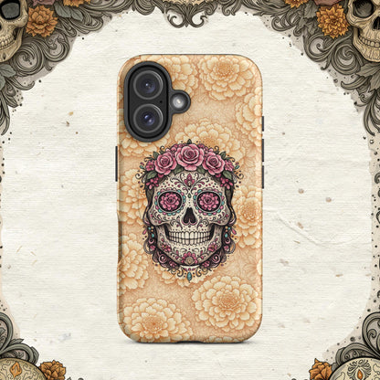 MagSafe® tough case for iPhone® - Sugar Skull Calavera Floral Edition
