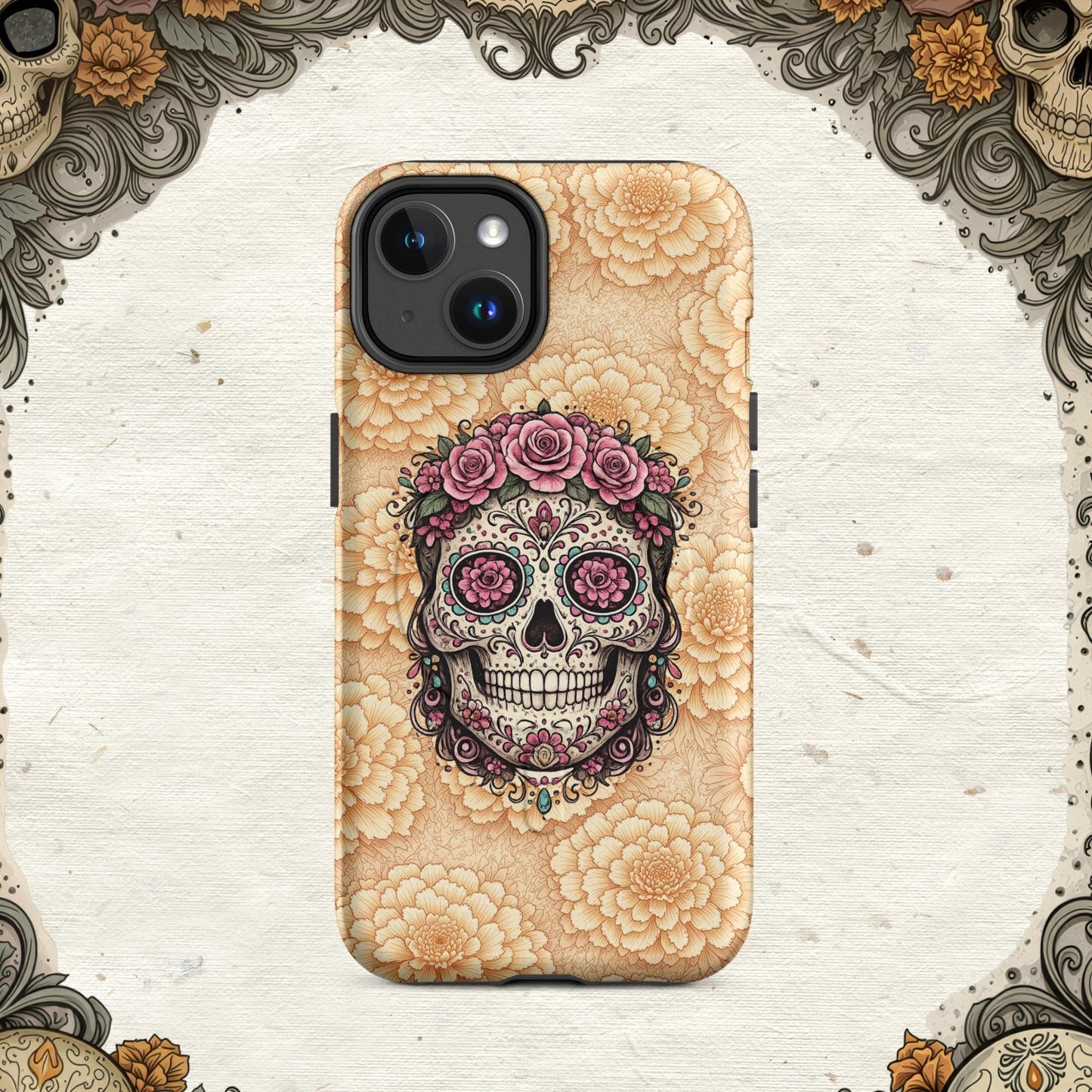 MagSafe® tough case for iPhone® - Sugar Skull Calavera Floral Edition