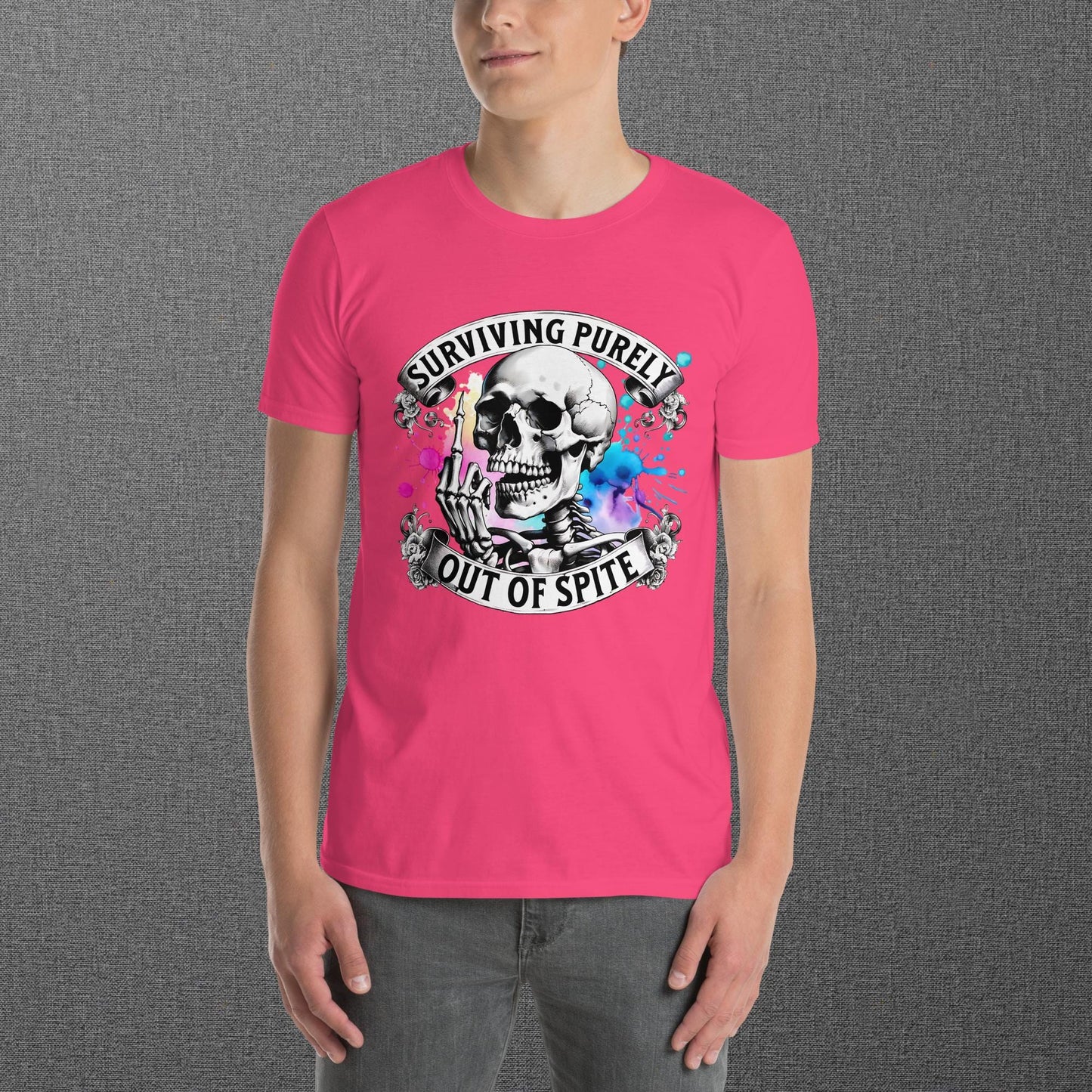 Surviving Purely Out of Spite Skull T-Shirt