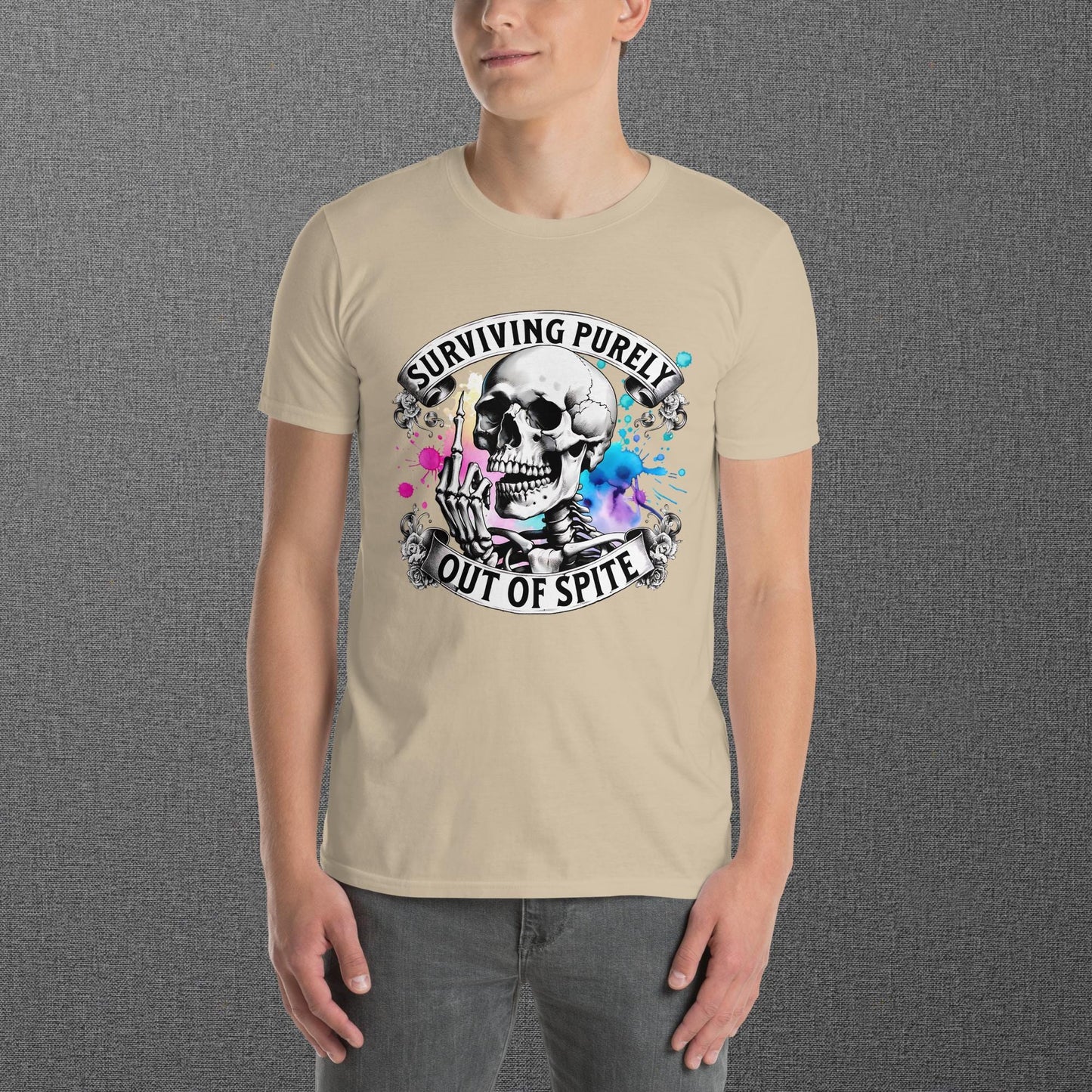 Surviving Purely Out of Spite Skull T-Shirt