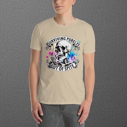 Surviving Purely Out of Spite Skull T-Shirt