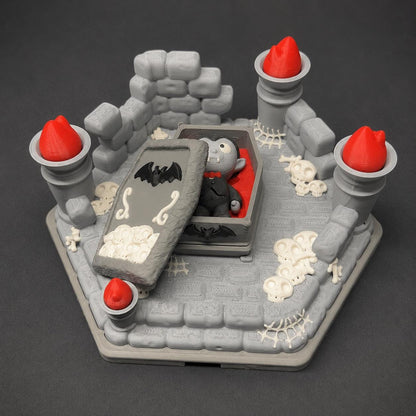 Halloween Graveyard Playset – Dungeon, Dracula & Monster Figures | 3D Printed
